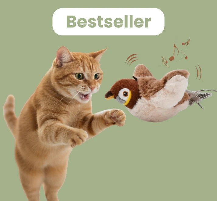 Chirping Bird Cat Toy – Flapping Wings
